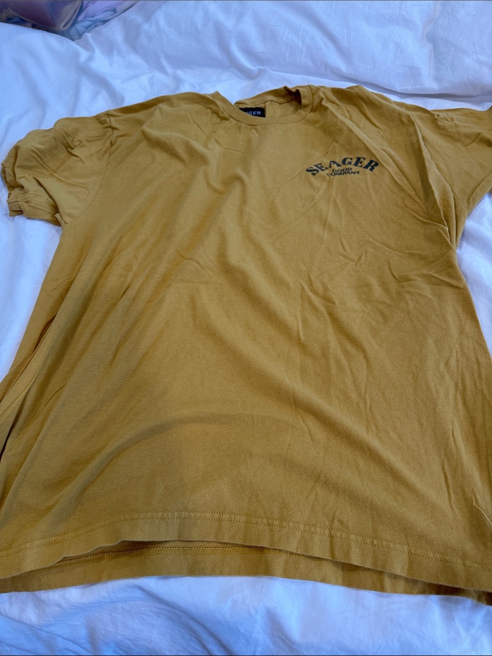 Seager Men's Short-Sleeve T-Shirt in Mustard